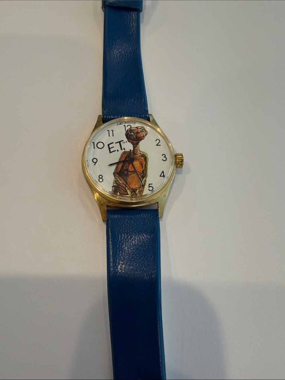 E.T. Kids' Blue Strap Character Watch